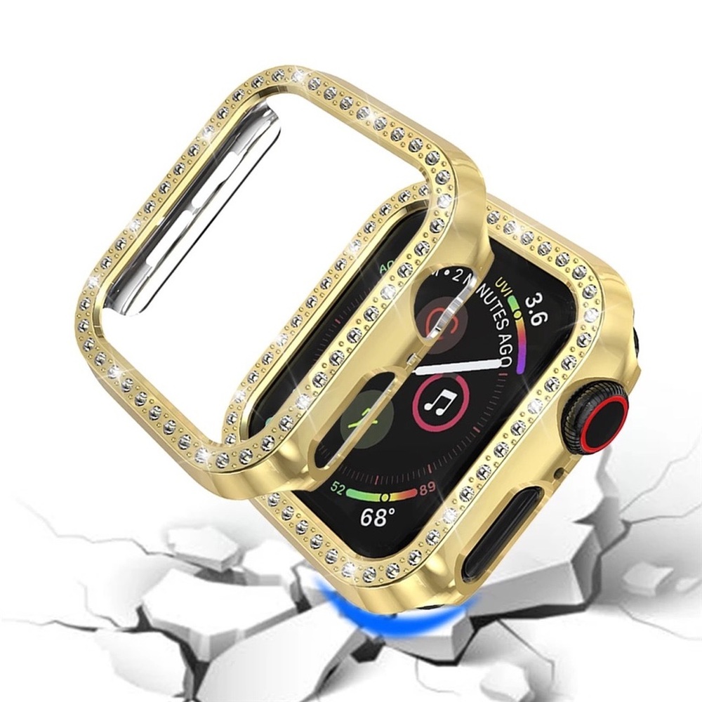 1 PC Luxury Gold Bling Apple Watch Crystal Cover - Picture 3 of 3